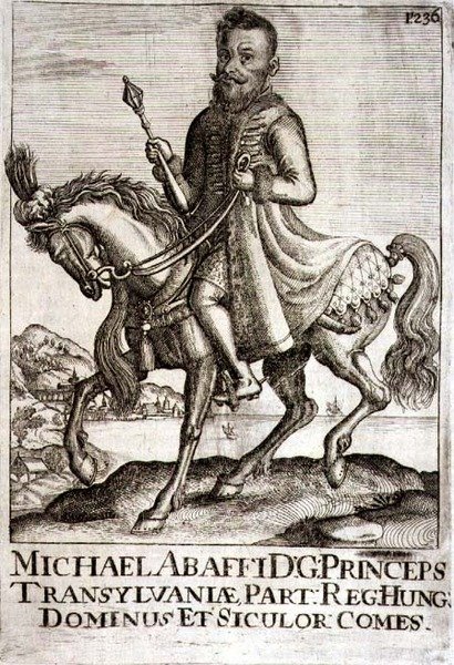 Michael Apafi (1632-90) Prins av Transylvania, illustrasjon fra en bok om de osmanske kampanjene i Europa, gravert av Paul Furst (ca. 1605-66) av German School