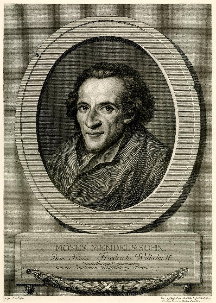 Moses Mendelssohn av German School