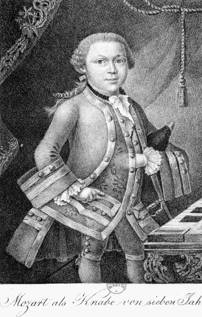 Mozart som en gutt på 7 av German School
