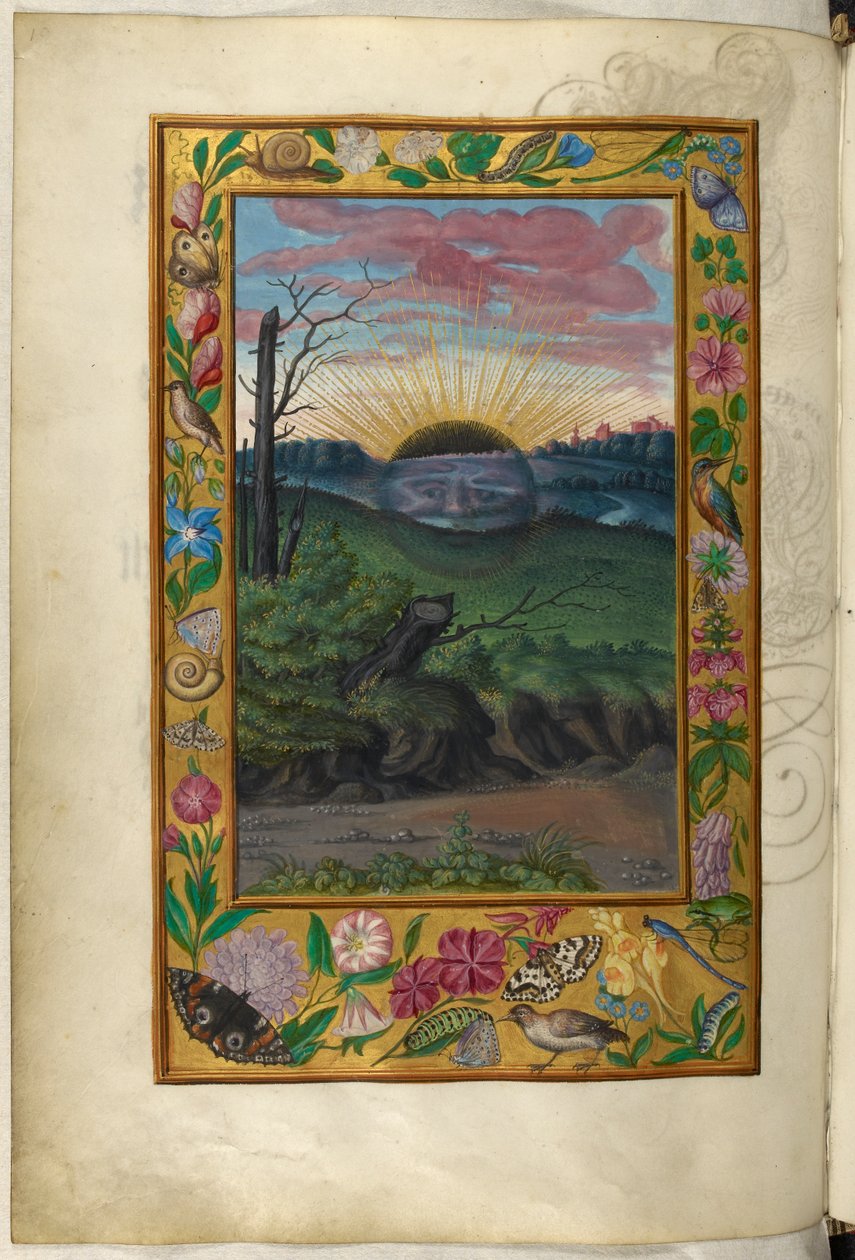 Ms Harley 3469, f.30v The Dark Sun, the Fifth Treatise, fra 