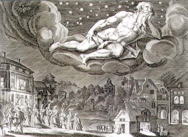 Natt, gravert av Paul Furst (ca. 1605-66) (gravering) av German School