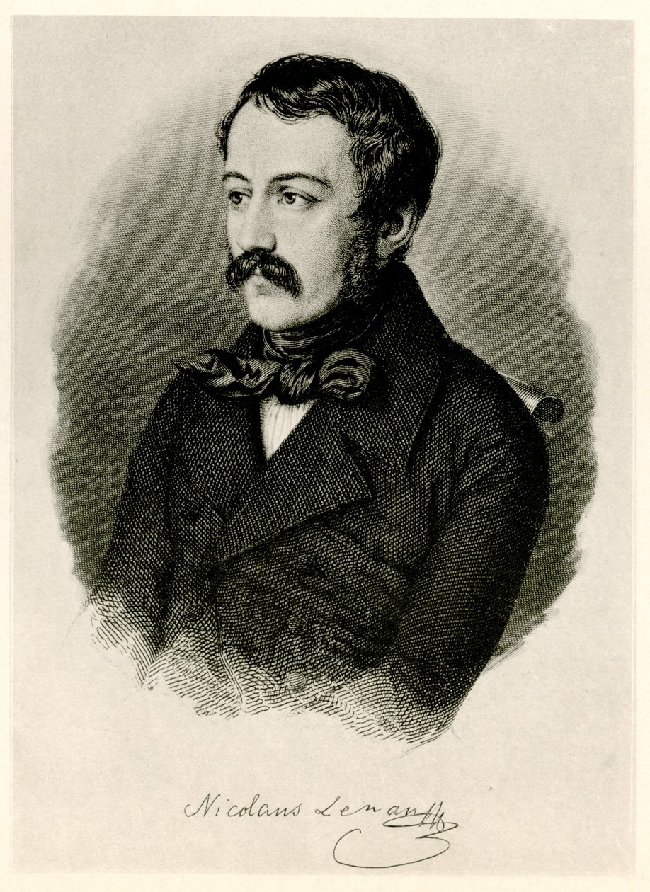 Nikolaus Lenau, 1884-90 (fototype) av German School