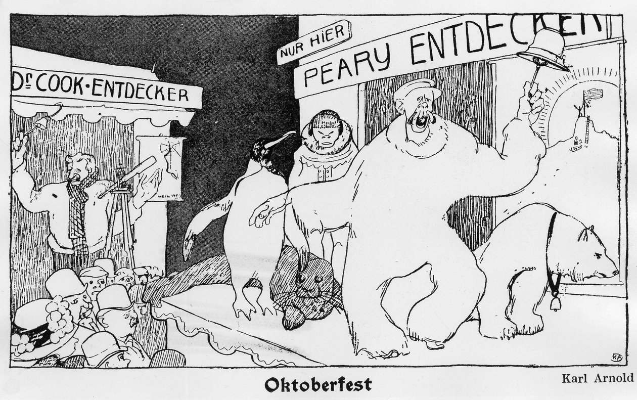 Nordpolen: Cook og Robert Edwin Peary - Jugend av German School