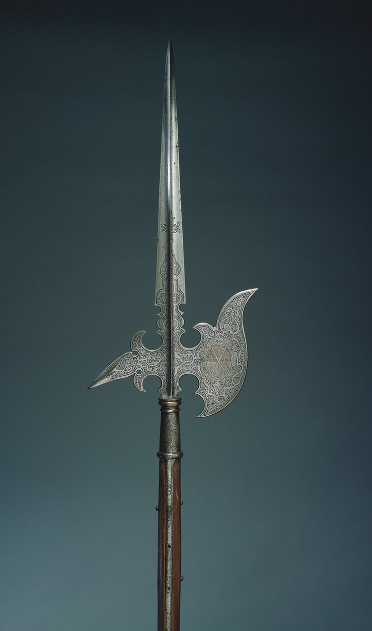 Paradehellebard fra statsgarden til kurfyrst Christian I av Sachsen, 1586-91 av German School