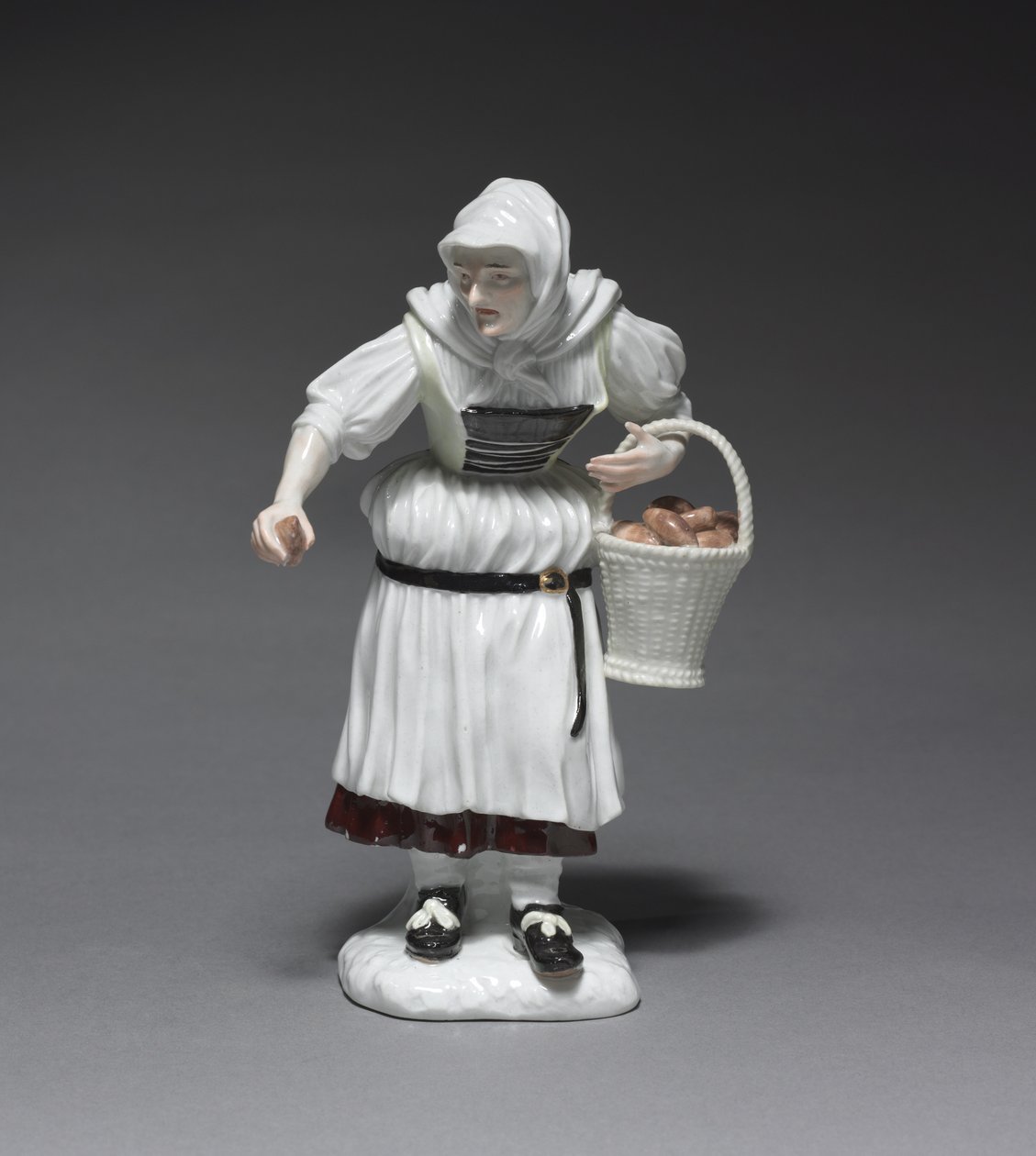 Bondekvinne, produsent Meissen Porselensfabrikk, Tyskland, modellert av Johann Joachim Kändler av German School
