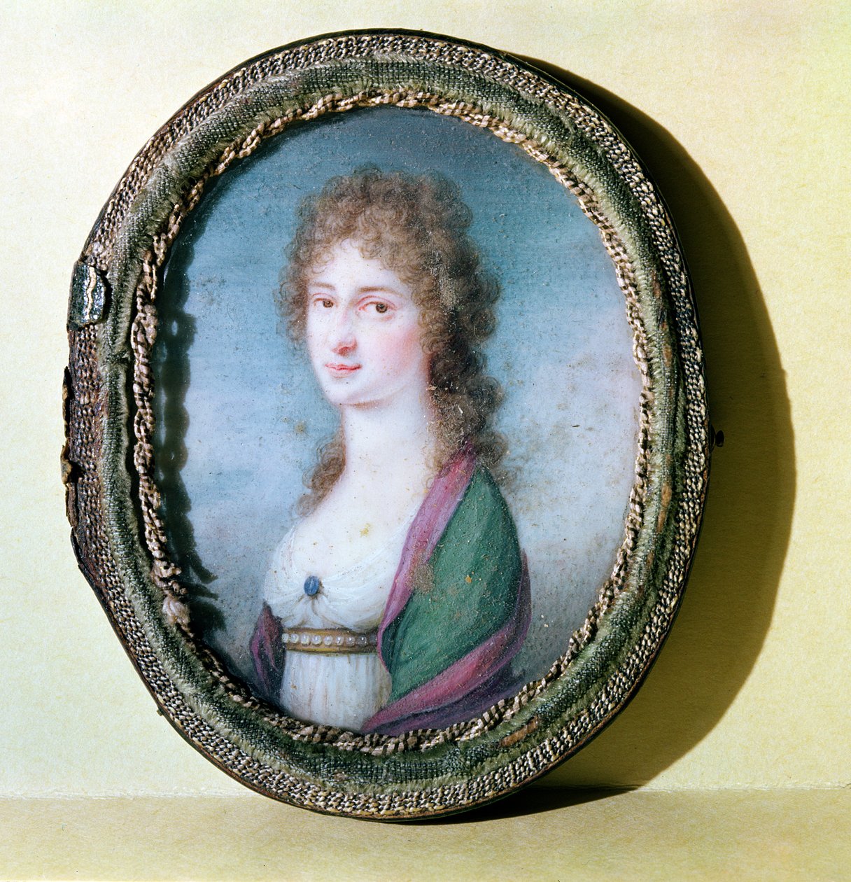 Portrettminiatyr av grevinne Marie Erdody (1779-1837) (wc på elfenben) av German School