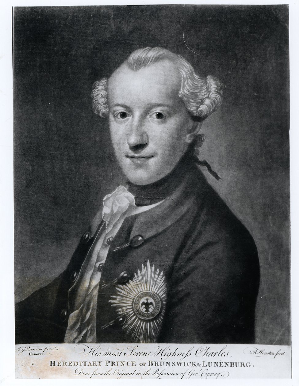Portrett av Hans mest rolige høyhet Charles (1735-1806), prins av Brunswick, Luneburg og Wolfenbuttel av German School