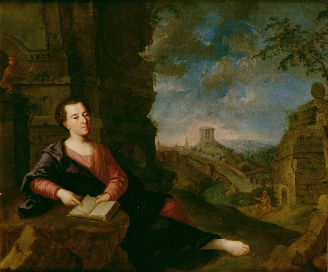 Portrett av Johann Joachim Winckelmann (1717-68) av German School