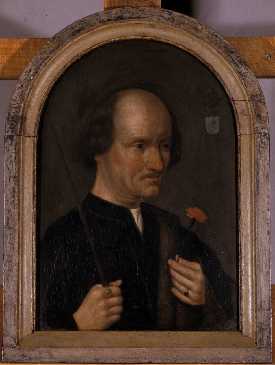 Portrett av en gammel skjeggløs mann, 1501-1600 av German School