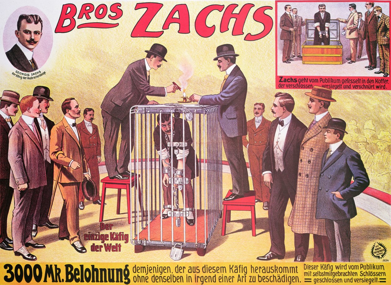 Plakat som reklamerer for «Bros Zachs» av German School