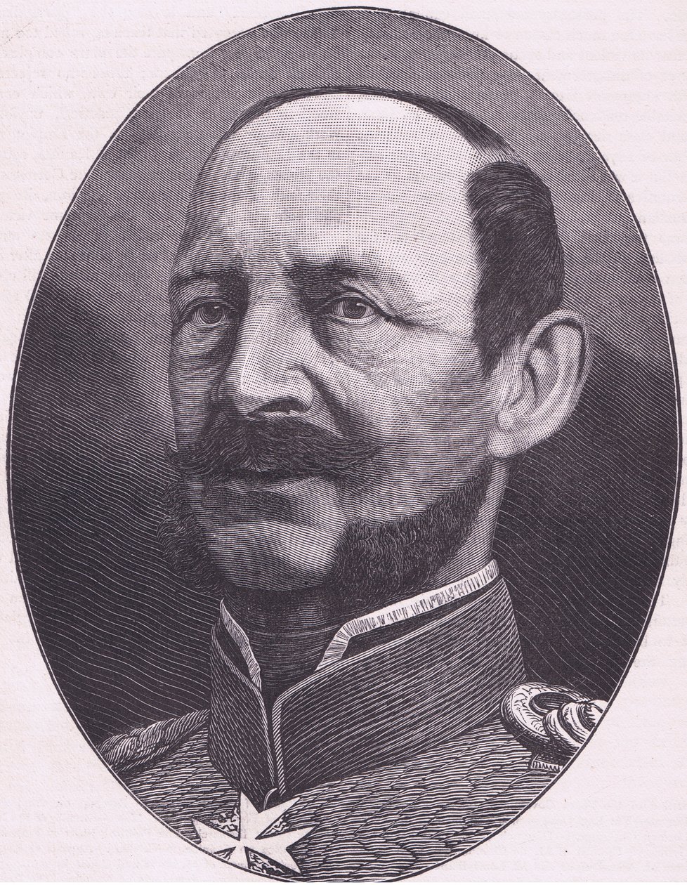 Prins Albert av Preussen, Cassells historie om krigen mellom Frankrike og Tyskland utgitt av Cassell and Company Limited, ca. 1890 (litho) av German School