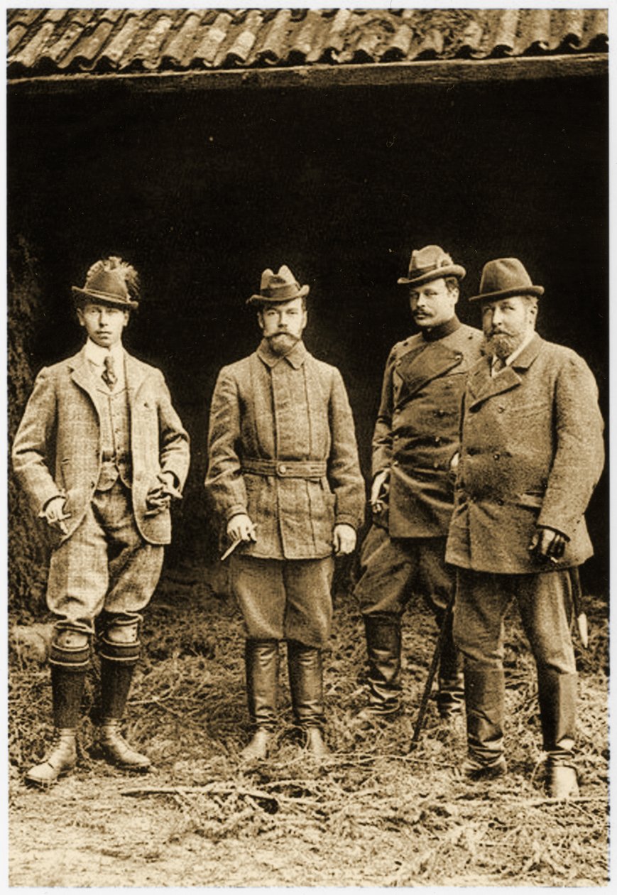 Prins Alfred, tsar Nicholas II og Ernst Ludwig av German School