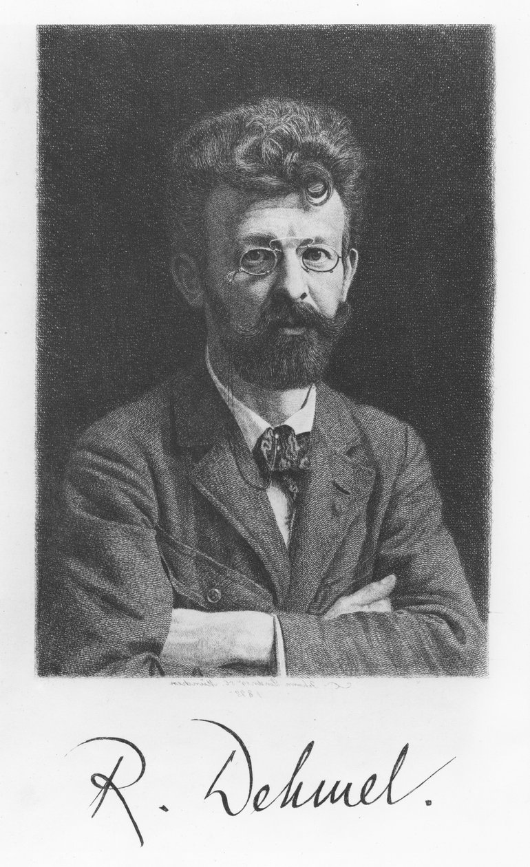 Richard Dehmel (gravering) av German School
