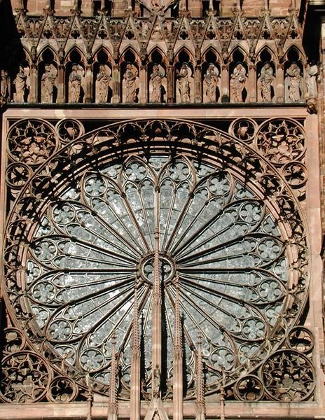 Rosevindu fra vestfasaden, påbegynt 1277 (bilde) av German School