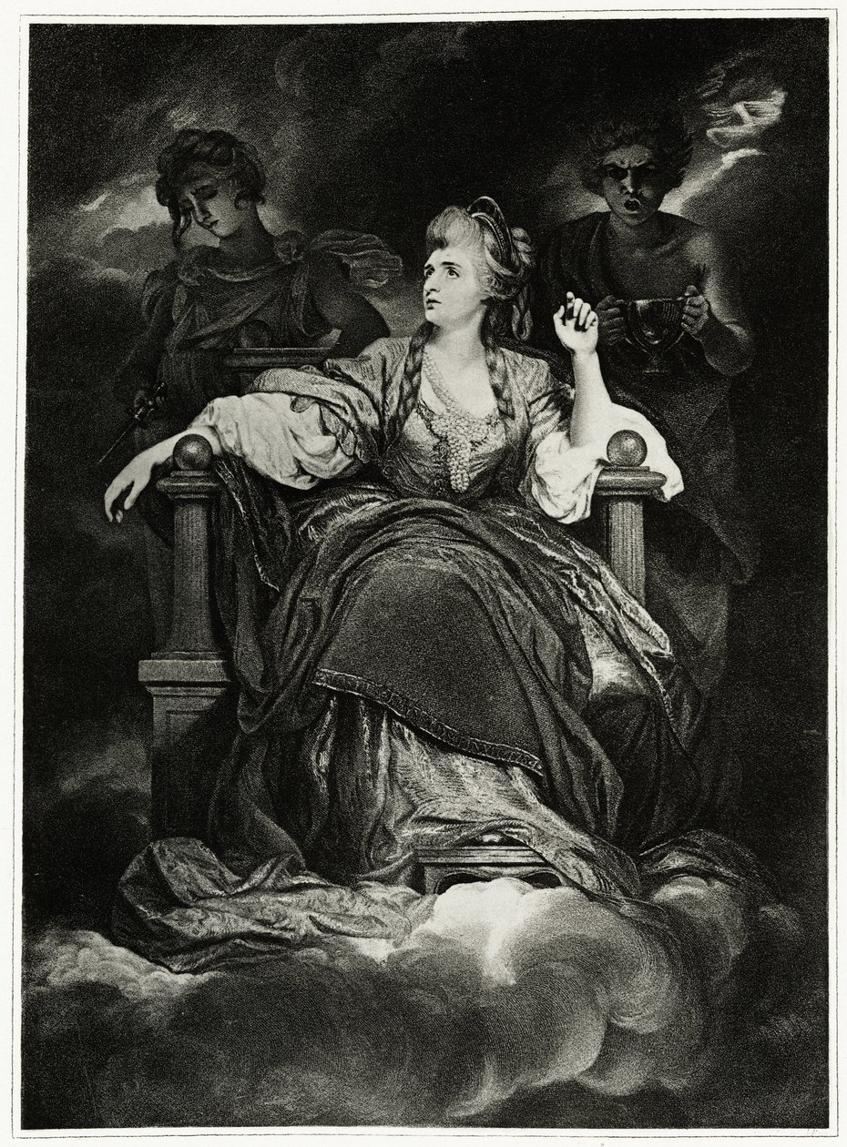 Sarah Siddons, 1884-90 (fototype) av German School
