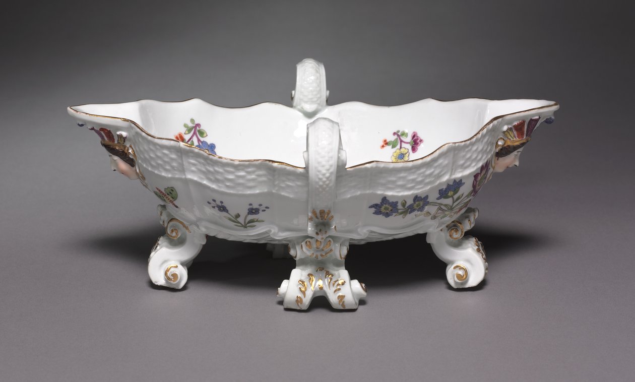 Sausebåt, laget ved Meissen Porselensfabrikk, Tyskland, 1735-56 av German School