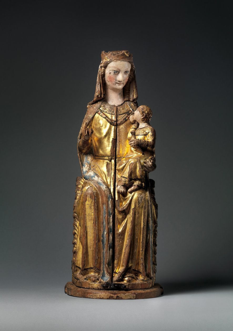 Jomfruens helligdom, lukket panel, ca. 1300 (forgylt tre) av German School