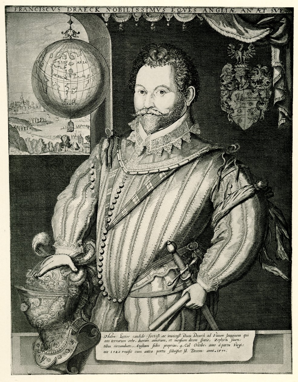 Sir Francis Drake av German School