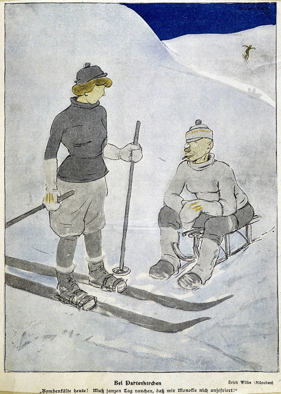 Ski og akebrett - tysk presse av German School