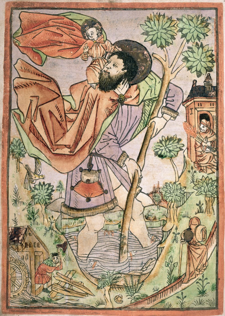 St. Christopher: tysk, ca. 1470 av German School