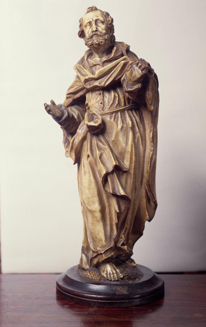 Statuett av en helgen, Nedre Rhinen (alabast) av German School