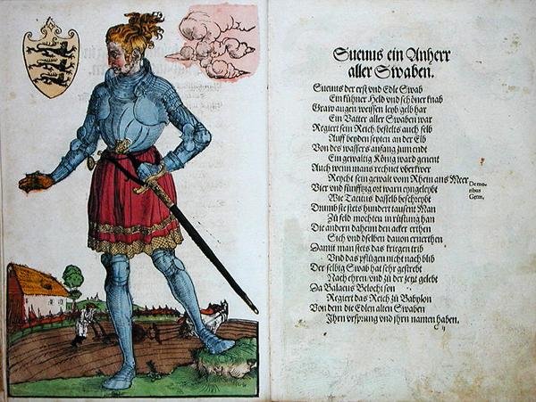 Suevus, First of the Swabians, fra 