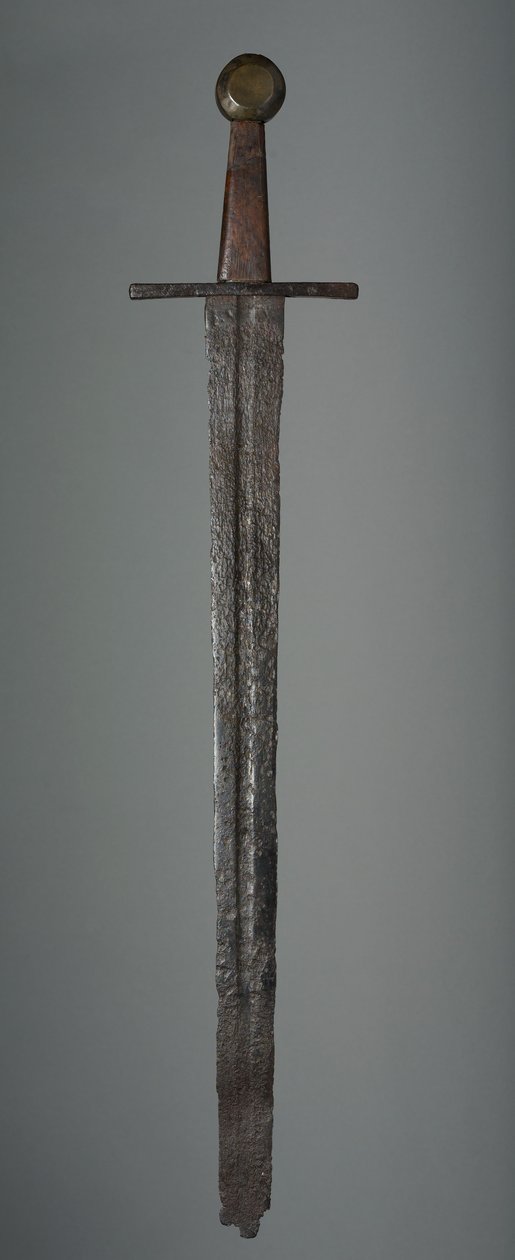 Sverd, ca. 1350 (erstatninger av jern, tregrep og messing) av German School