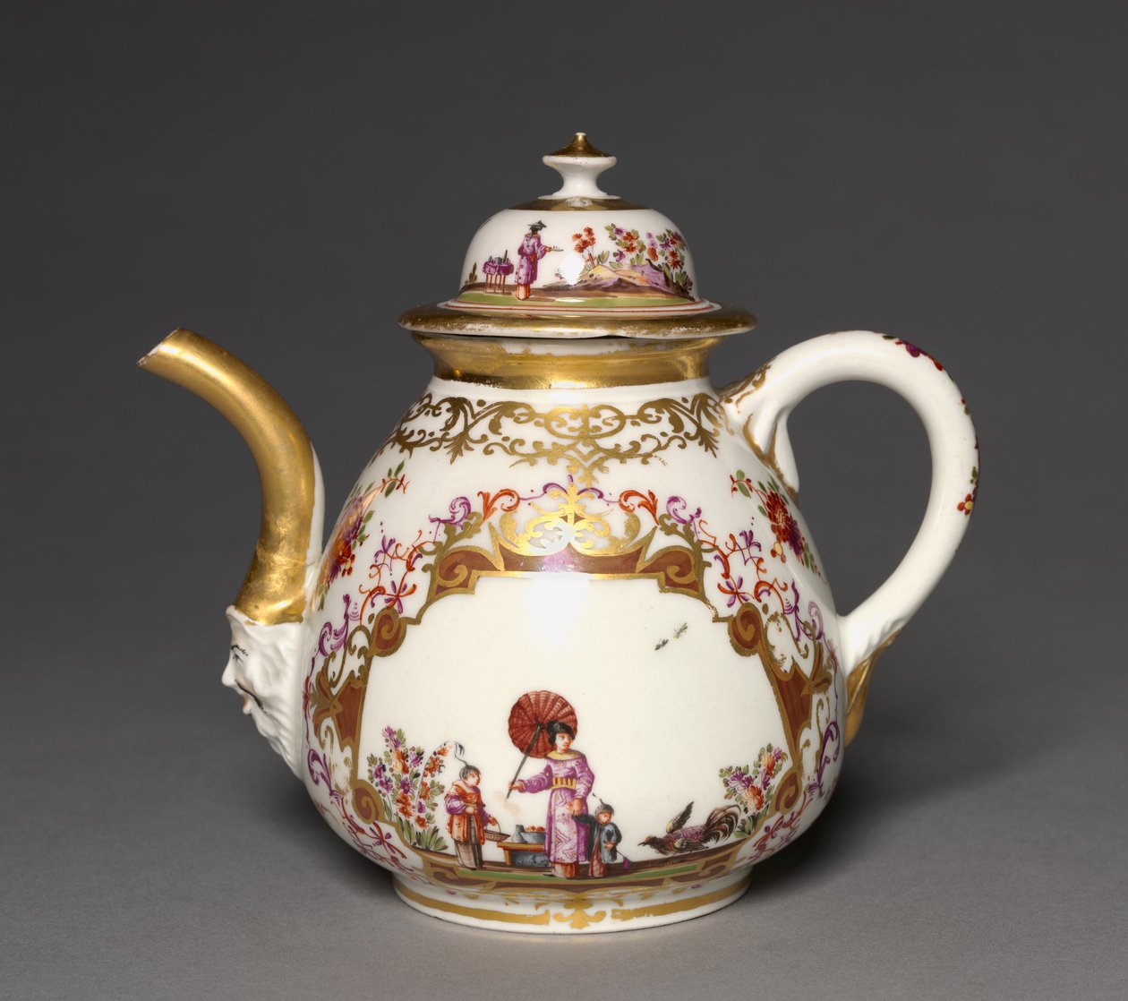 Tekanne, Meissen porselensfabrikk, ca. 1723-24 av German School