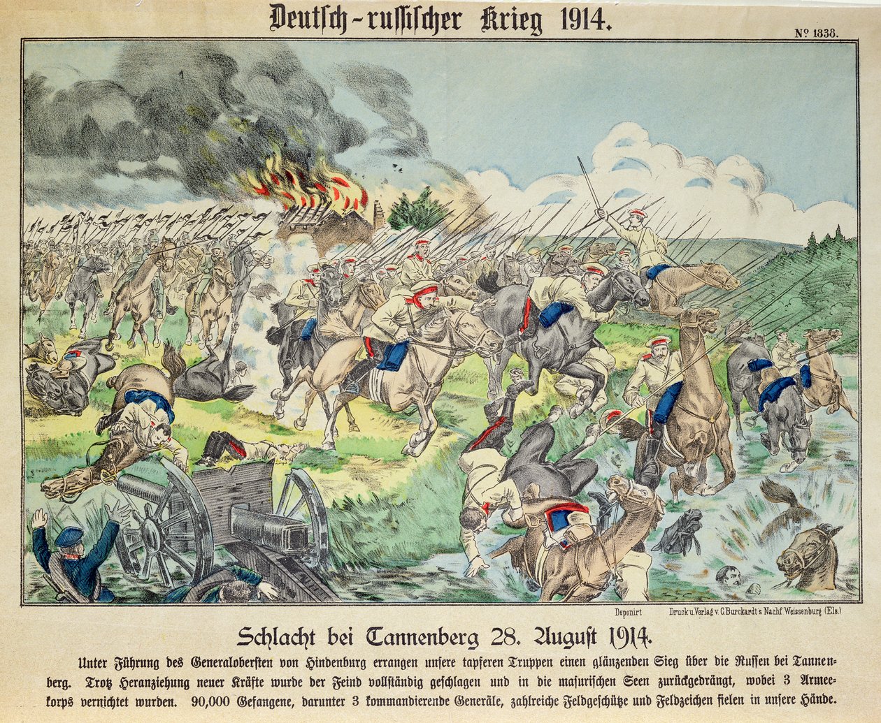 Slaget ved Tannenberg, 24. august 1914 av German School