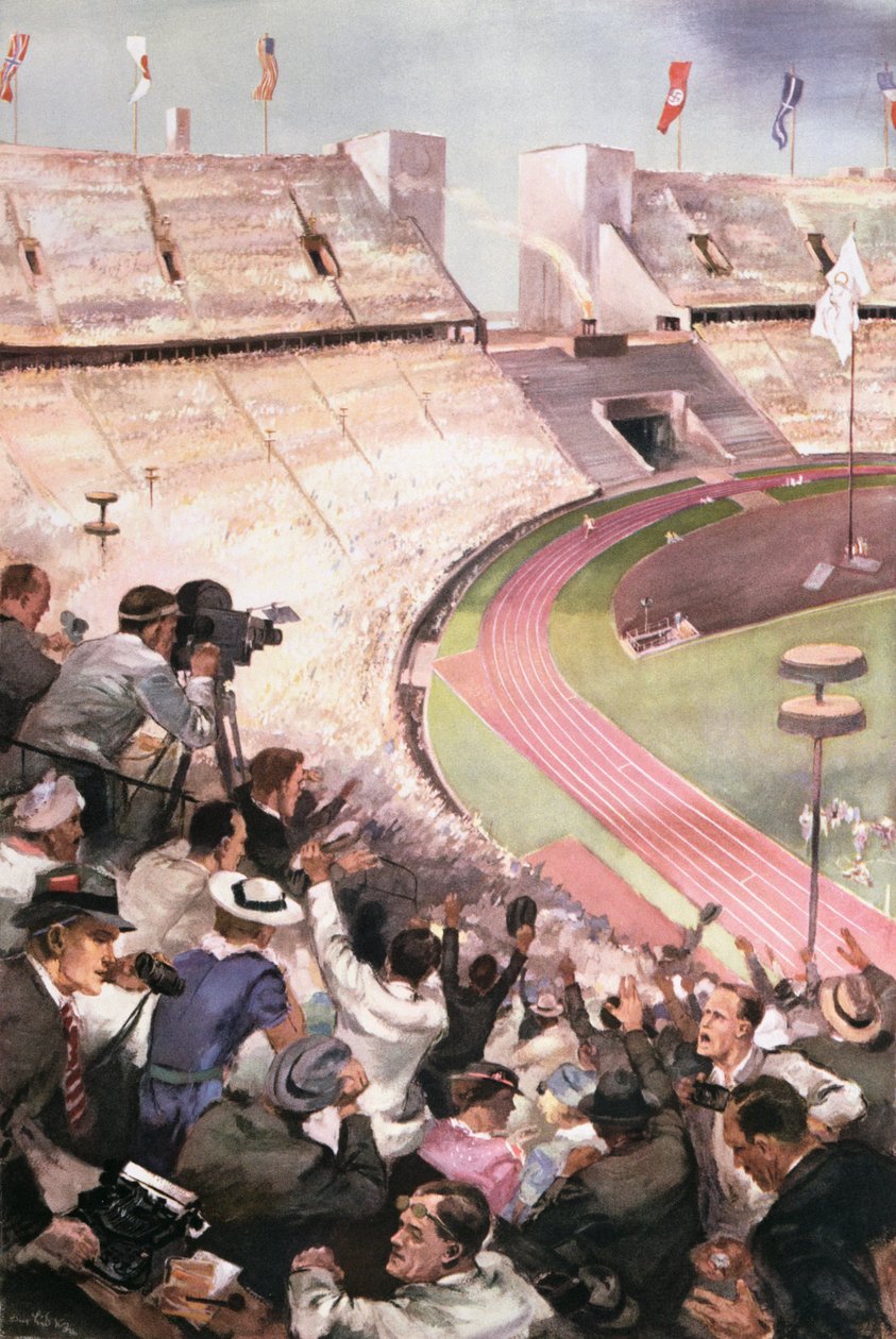 De olympiske leker i Berlin, fra Berliner Illustrite Zeitung, 1936 av German School