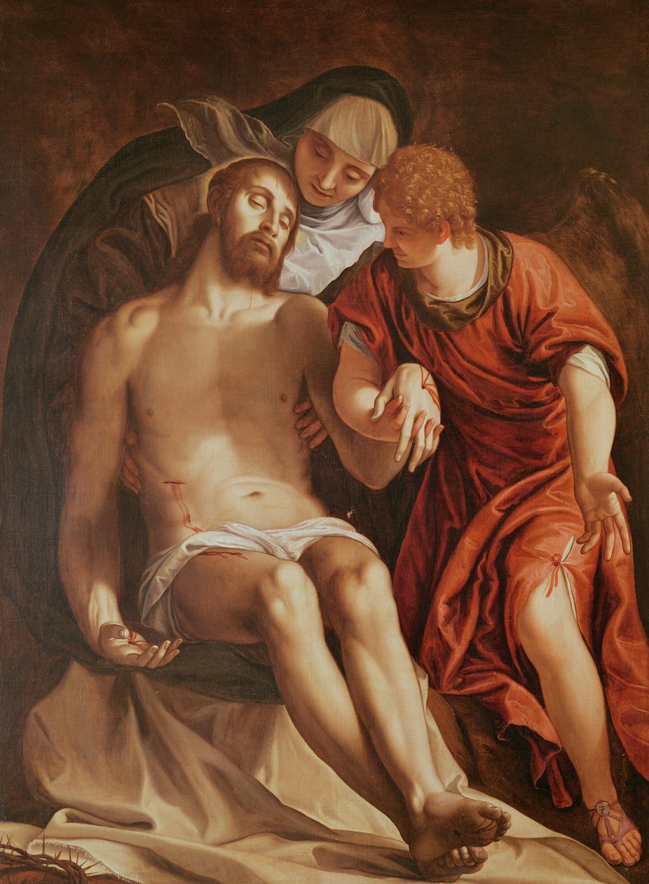 The Deposition (olje på lerret) av German School