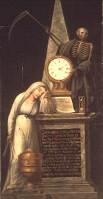 Gravmonumentet til sangeren Catharina Margaretha Docetti, født Tausch, School of Heidelberg av German School