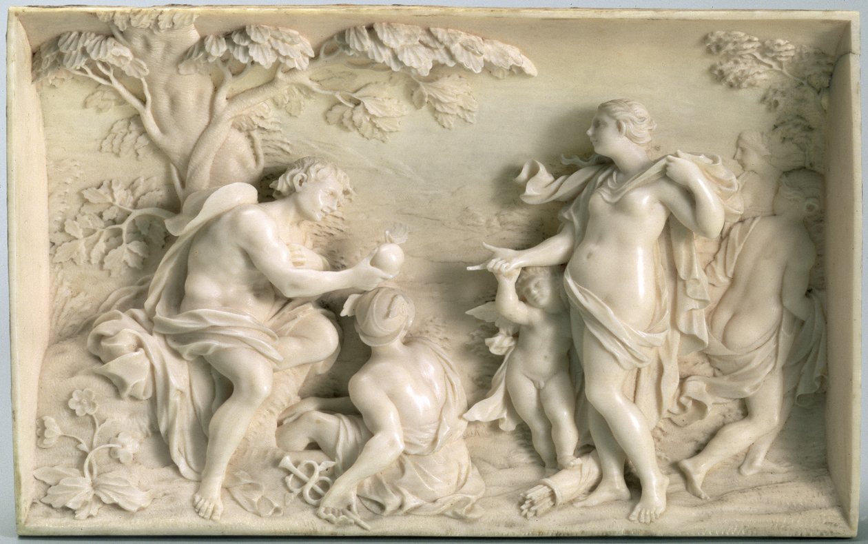 The Judgment of Paris, slutten av 1600-tallet (marmor) av German School