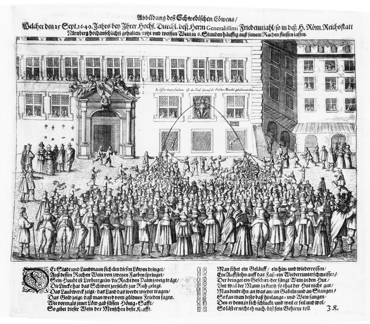 Freden i Nürnberg, 25. september 1649 av German School