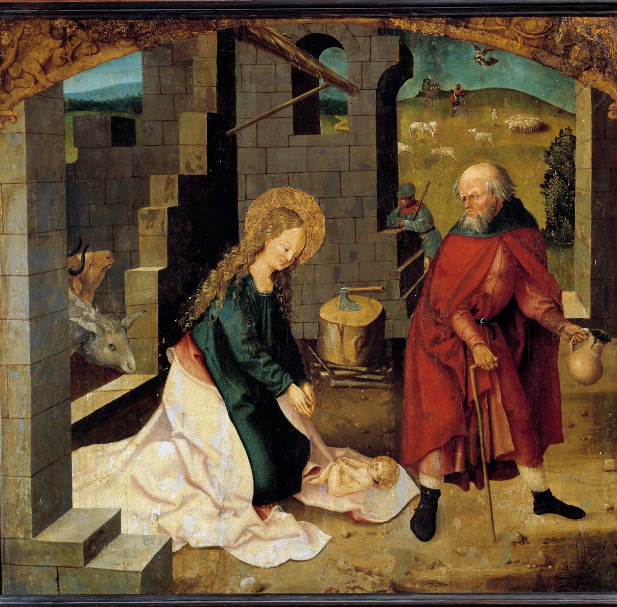 Det innfødte maleriet av den schwabiske skolen. begynnelsen av 1500-tallet. Dijon, Museum of Fine Arts av German School