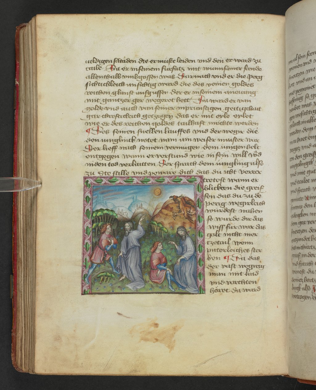 Ulrich von Pottenstein, The Book of Natural Wisdom, Egerton MS 1121 f.114v, ca. 1430 (blekk og farge på pergament) av German School