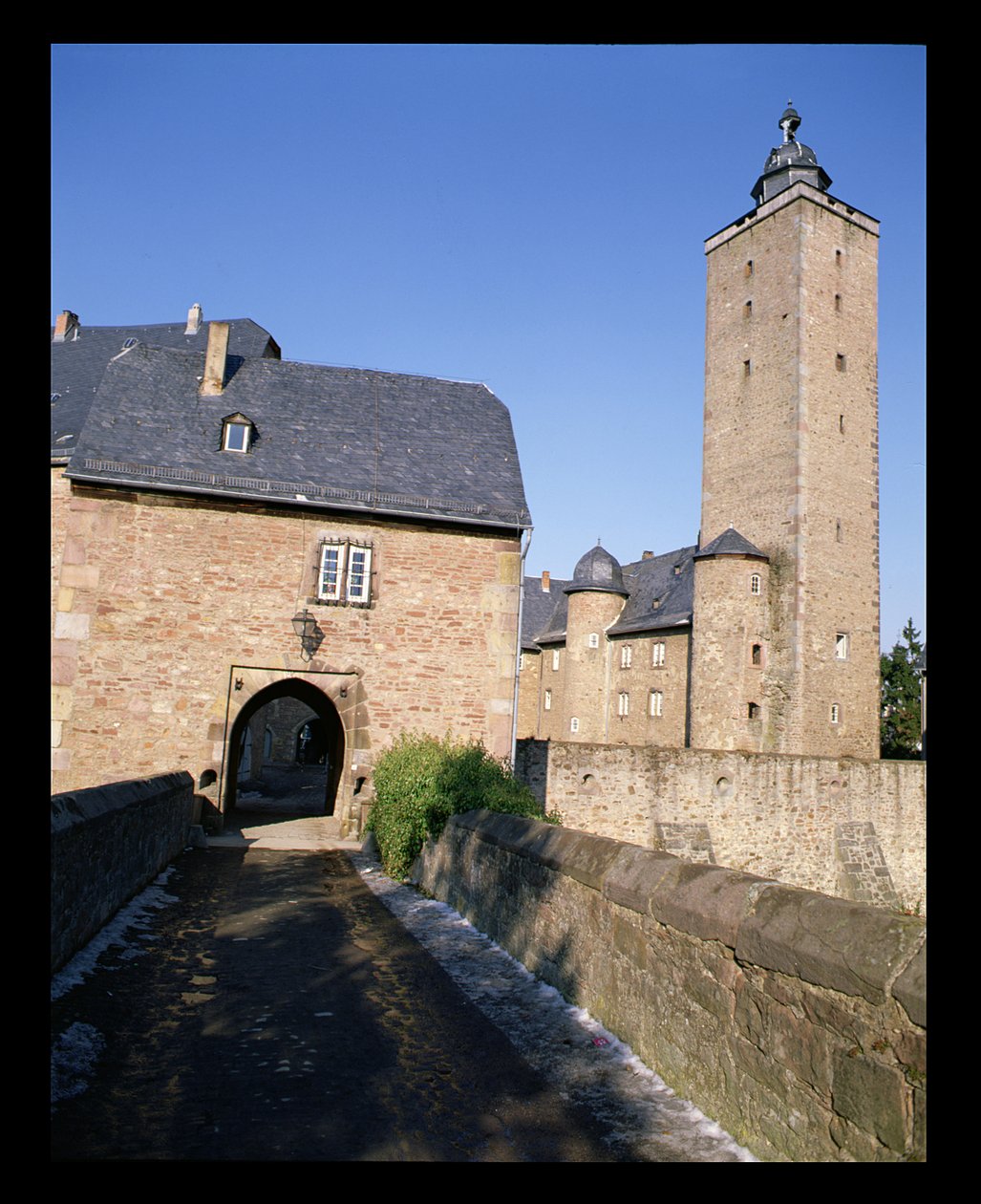 Utsikt over Steinau slott av German School
