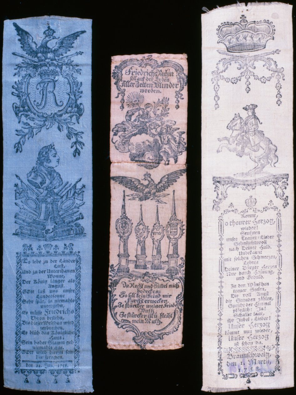 Vivat-band av Frederick II (tekstil) av German School