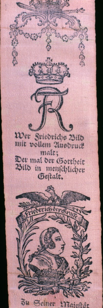 Vivat-band av Frederick II (tekstil) av German School