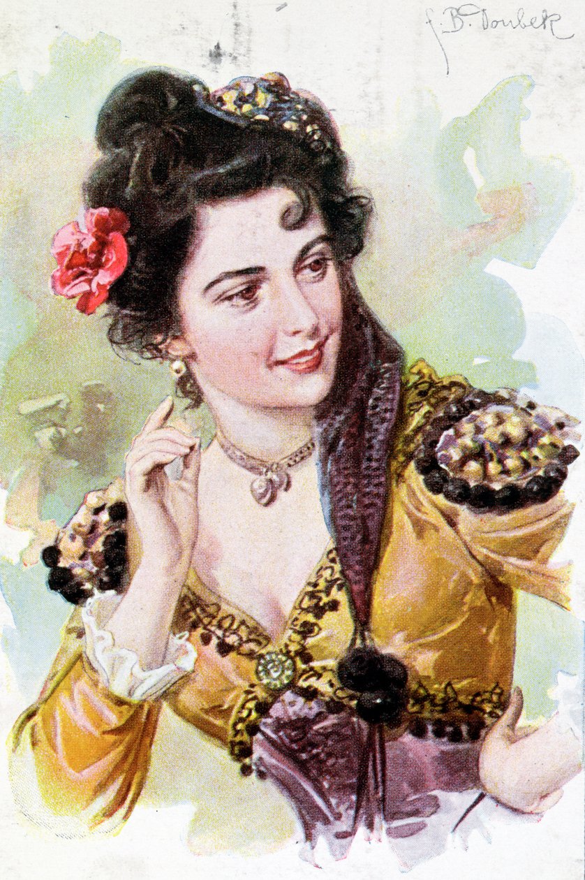 Zerline fra operaen Don Giovanni av Wolfgang Amadeus Mozart (1756-91), ca. 1900 av German School