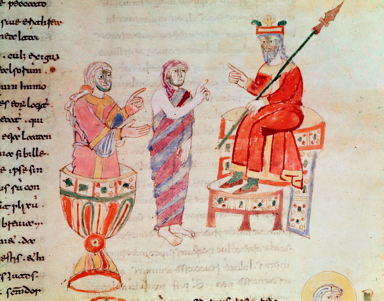 Zoroaster eller Zarathustra rådgivende orakler (miniatyr, 900-tallet) av German School