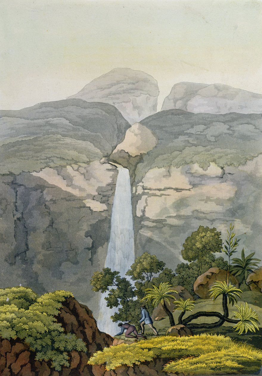River Vinagre-fossen, nær Puraci-vulkanen, Nova Granada, Brasil av Gerolamo Fumagalli