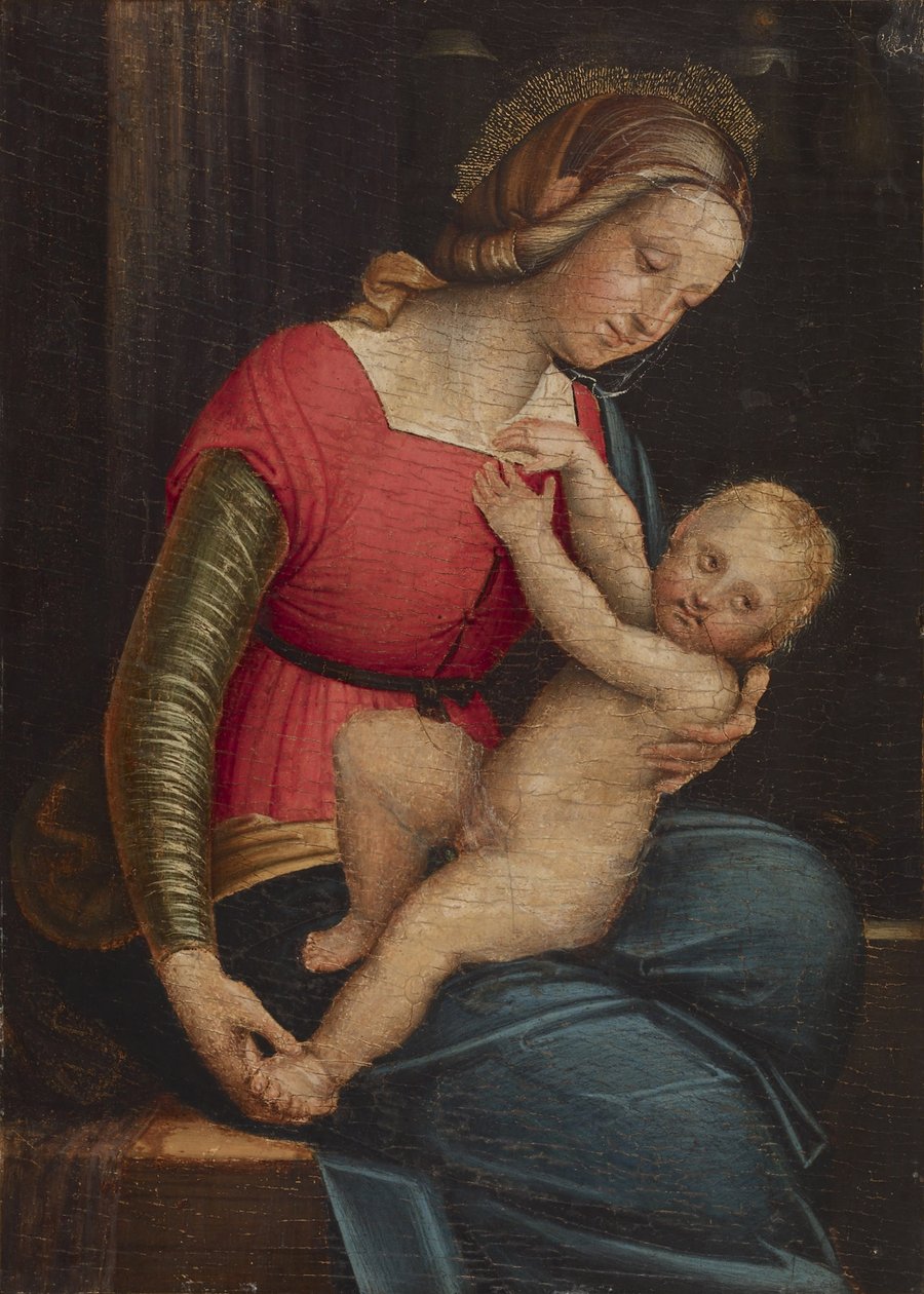 Madonna og barn, ca. 1530-50 av Gerolamo Giovenone