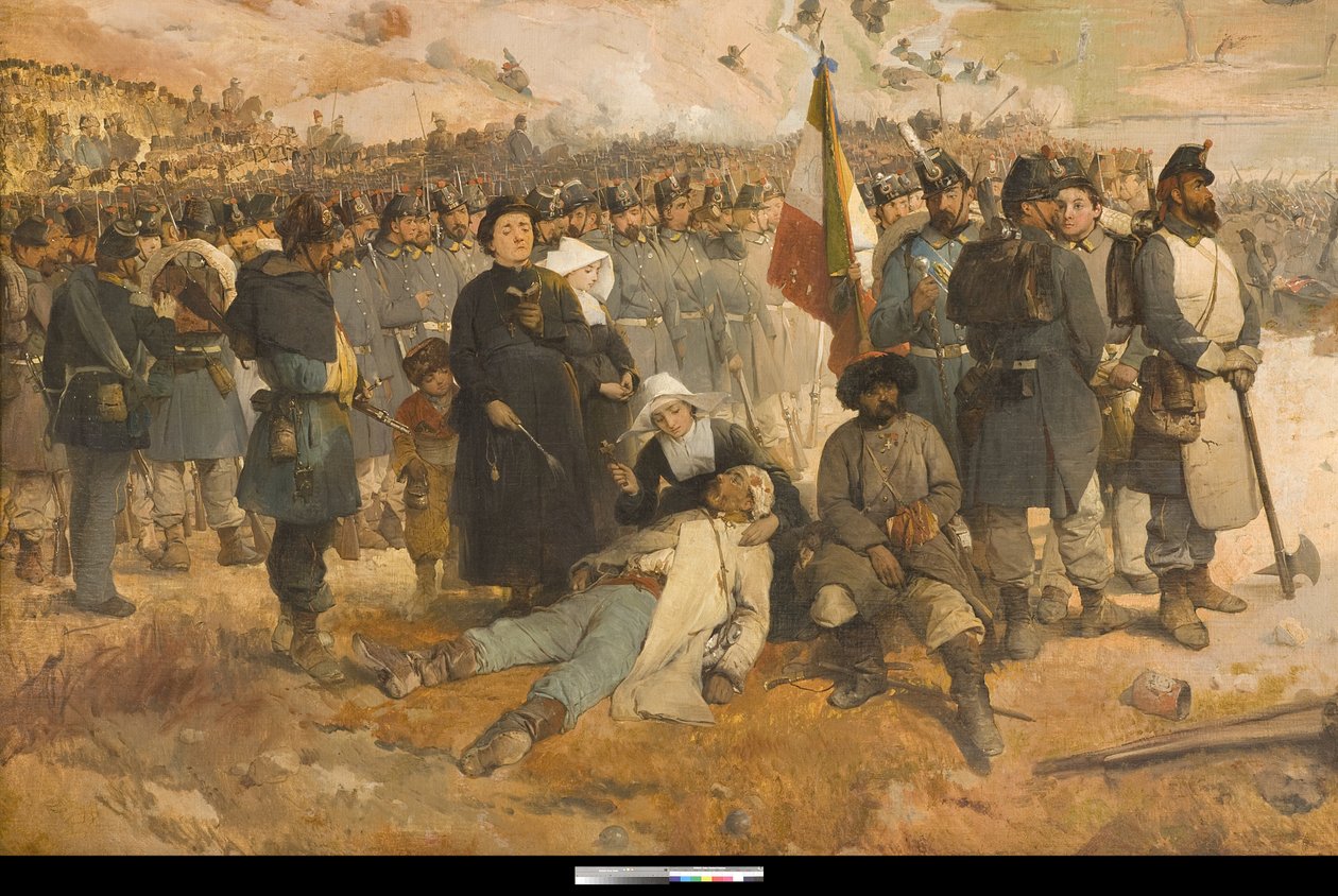 Slaget ved Chernaya av Gerolamo Induno