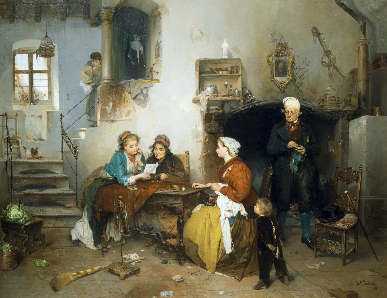 Brev fra leiren av Gerolamo Induno