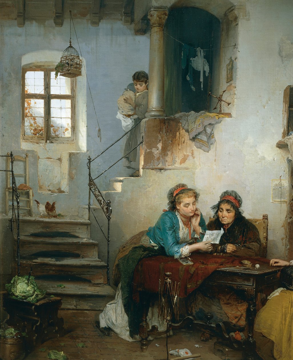 Brev fra leiren av Gerolamo Induno