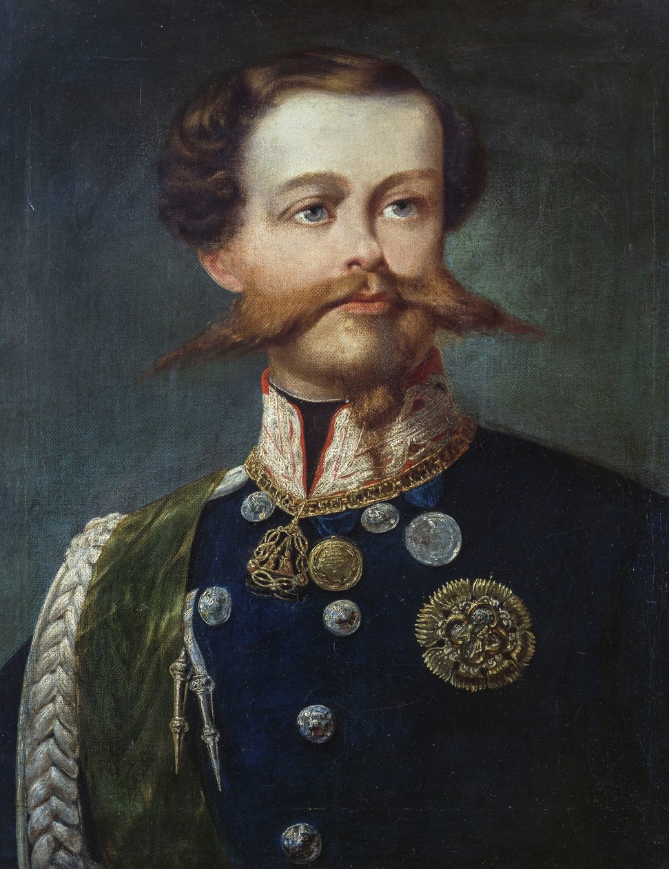 Portrett av Victor Emmanuel II (1820-1878), konge av Italia, av Gerolamo Induno, olje på lerret av Gerolamo Induno