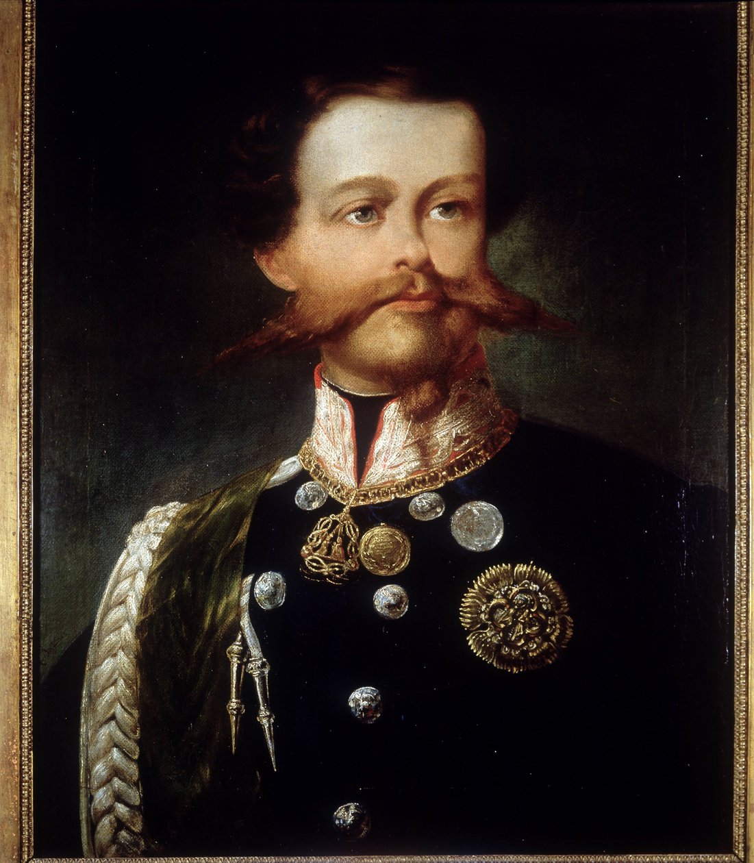 Portrett av Victor Emmanuel II (Victor-Emmanuel) (Vittorio Emanuele) (1820 - 1878) av Gerolamo (Girolamo) Induno. Museum for Risorgimento. Milan. av Gerolamo Induno