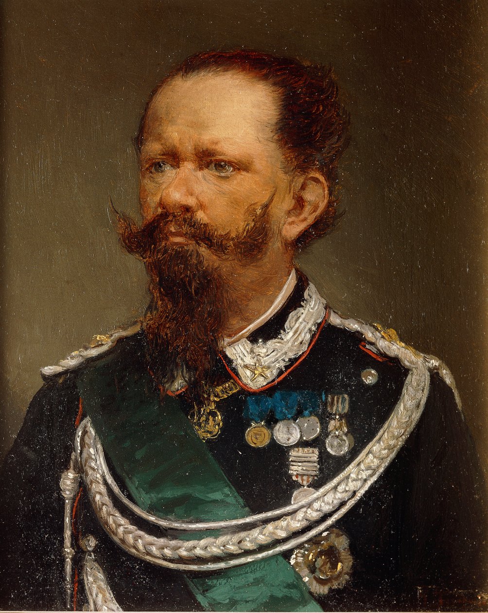Portrett av Victor Emmanuel II av Gerolamo Induno