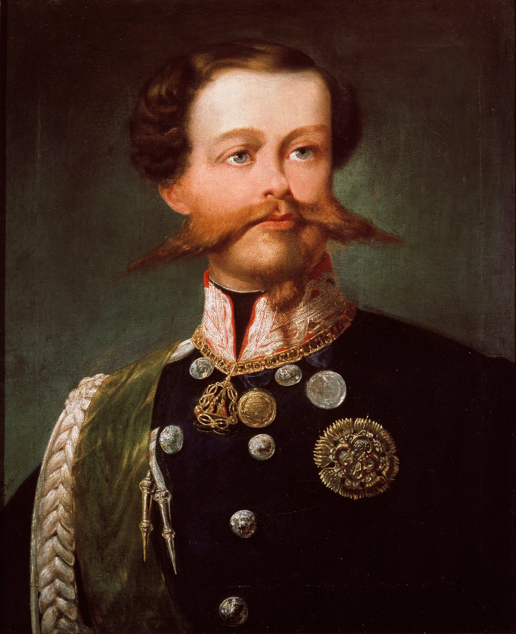 Portrett av hertugen av Savoyen Vittorio Emmanuel II. 1848 (maleri) av Gerolamo Induno